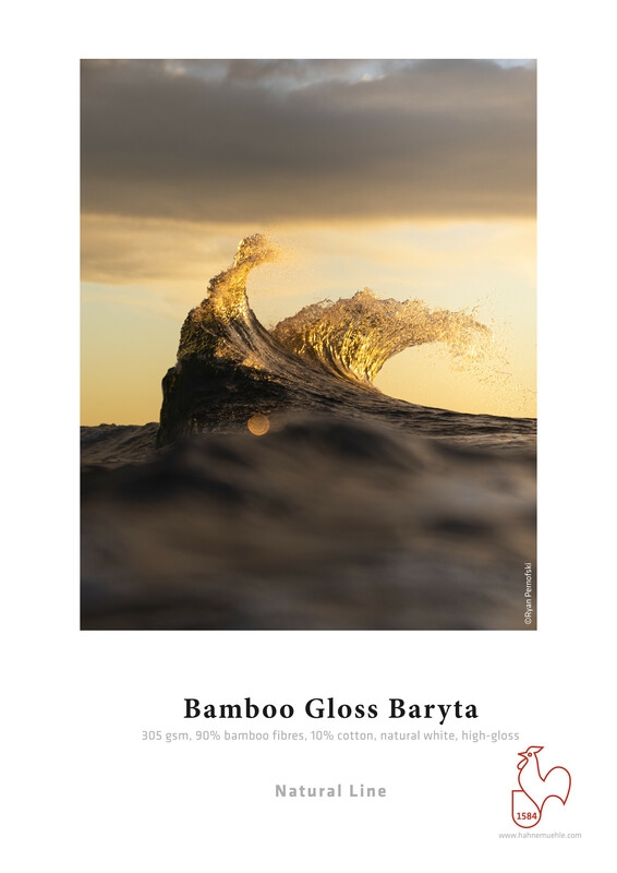 Hahnemühle Bamboo Gloss Baryta 305 g/m² - 24" x 12  metriä