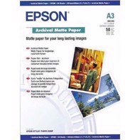 Epson Archival Matt Paper 192 g, A3 - 50 arkkia