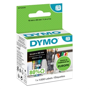 Dymo Label Multi 25 x 13 Double Remov White (100 kpl.