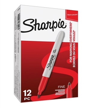 Sharpie Mark hieno 1,0 mm punainen