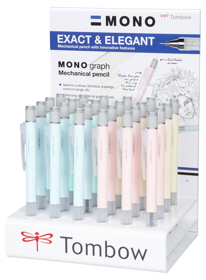 Tombow Stift Pencil Mono Graaf 0.5 Pastellinäyttö (24)