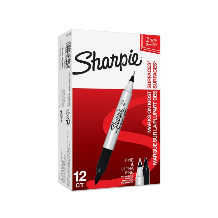 Sharpie Mark Twintip Ef/F Black