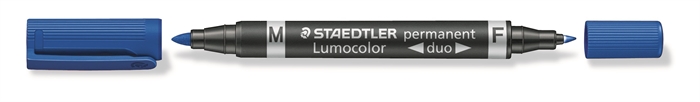 Staedtler Mark LuMocolor -duo Perm 0,6-1,5 mm sininen