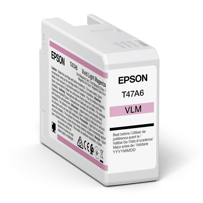 Epson Vivid Light Magenta 50 ml mustepatruuna T47A6 - Epson SureColor P900