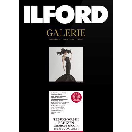 Ilford GALLERY Tesuki-Washi Echizen Warmtone Smooth 110 - A3+, 10 arkkia