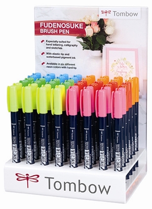 Tombow Mark Fudenosuke Hard Display neon (48)