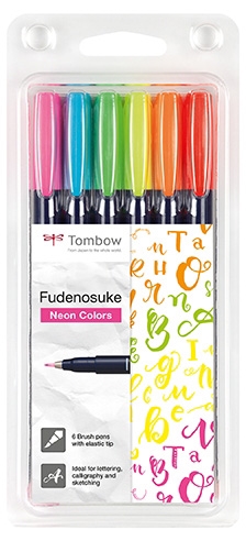 Tombow Mark Fudenosuke kova neon perse (6)