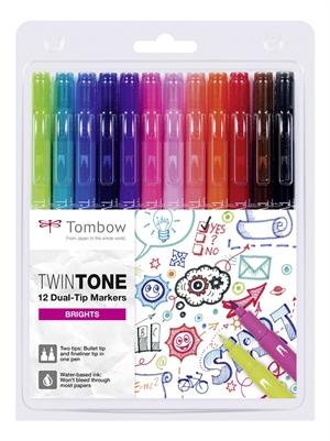 Tombow Mark Twintone Bright 0,3/0,8 (12)