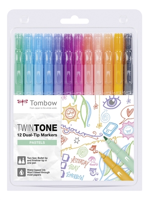 Tombow Mark Twintone -pastelli 0,3/0,8 (12)