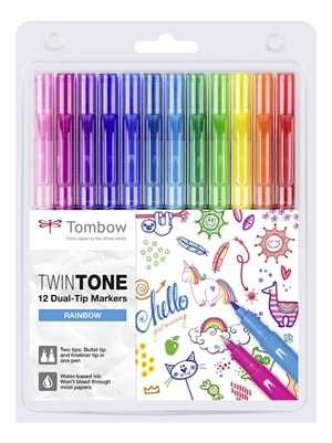 Tombow Mark Twintone Rainbow 0,3/0,8 (12)