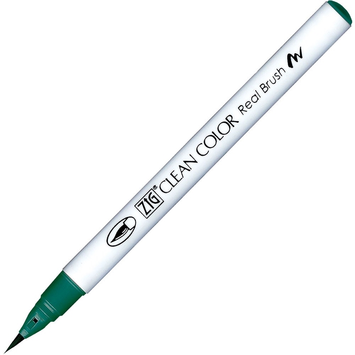 Zig Clean Color Brush Pen 418 Biljardi vihreä