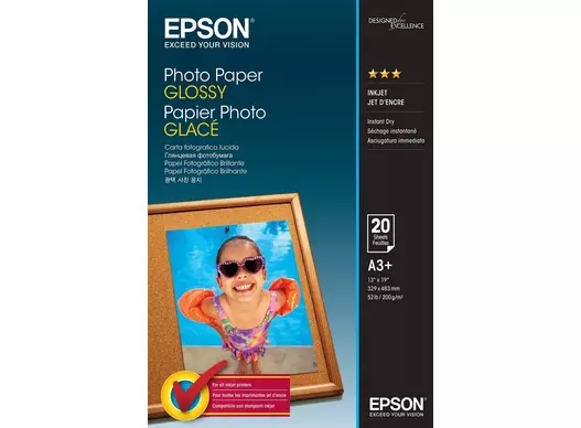 Epson valokuvapaperi kiiltävä 200 g/m² - A3+ - 20 arkkia