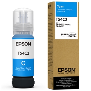 Epson T54C Cyan 70ml mustekasetti SureLab SL-D500:een.