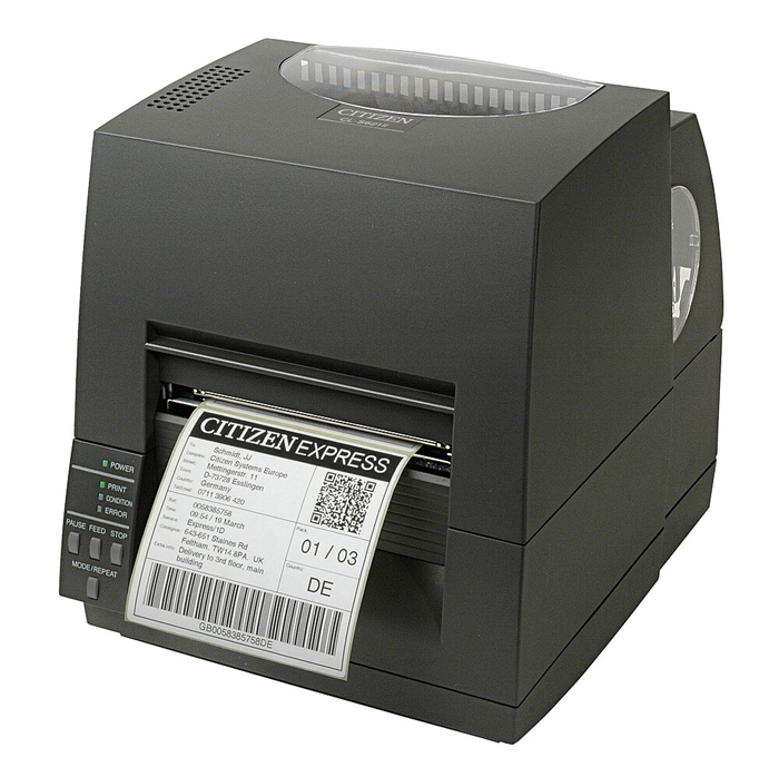 Citizen CL-S621II, 8 pistettä/mm (203 dpi), EPL, ZPL, Datamax, MultiM (Ethernet, Premium), musta