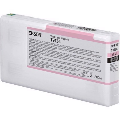 Epson Vivid Light Magenta T9136 - 200 ml mustepatruuna