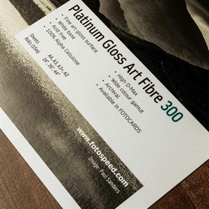 Fotospeed Platinum Gloss Art Fibre 300 g/m² - 24" x 15 metriä