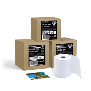Permajet P70 Premium Gloss Drylab rulla 240 g/m² - 4'' (10,1 cm) x 65 metriä