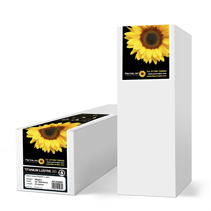 Permajet Titanium Lustre Metallic 280 g/m² - 24" x 30 metriä