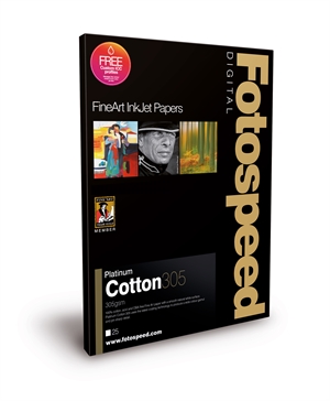 Fotospeed Platium Cotton 305 g/m² - A2, 25 arkkia