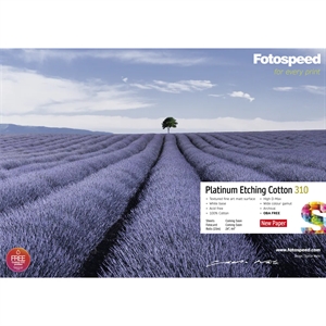 Fotospeed Platinum Etching Cotton 310 g/m² - A4, 25 arkki