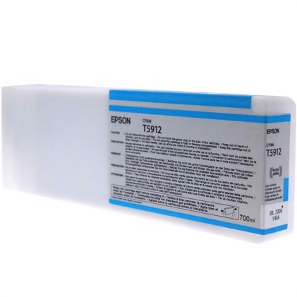 Epson Cyan T5912 - 700 ml mustepatruuna Epson Stylus Pro 11880:lle